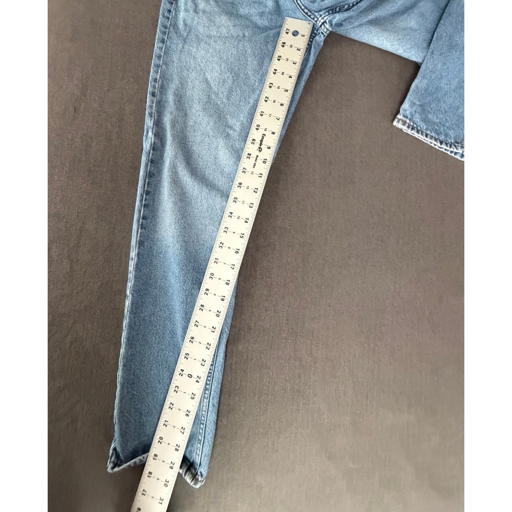 Zara Light Blue Straight Leg Jeans - Picture 6 of 7